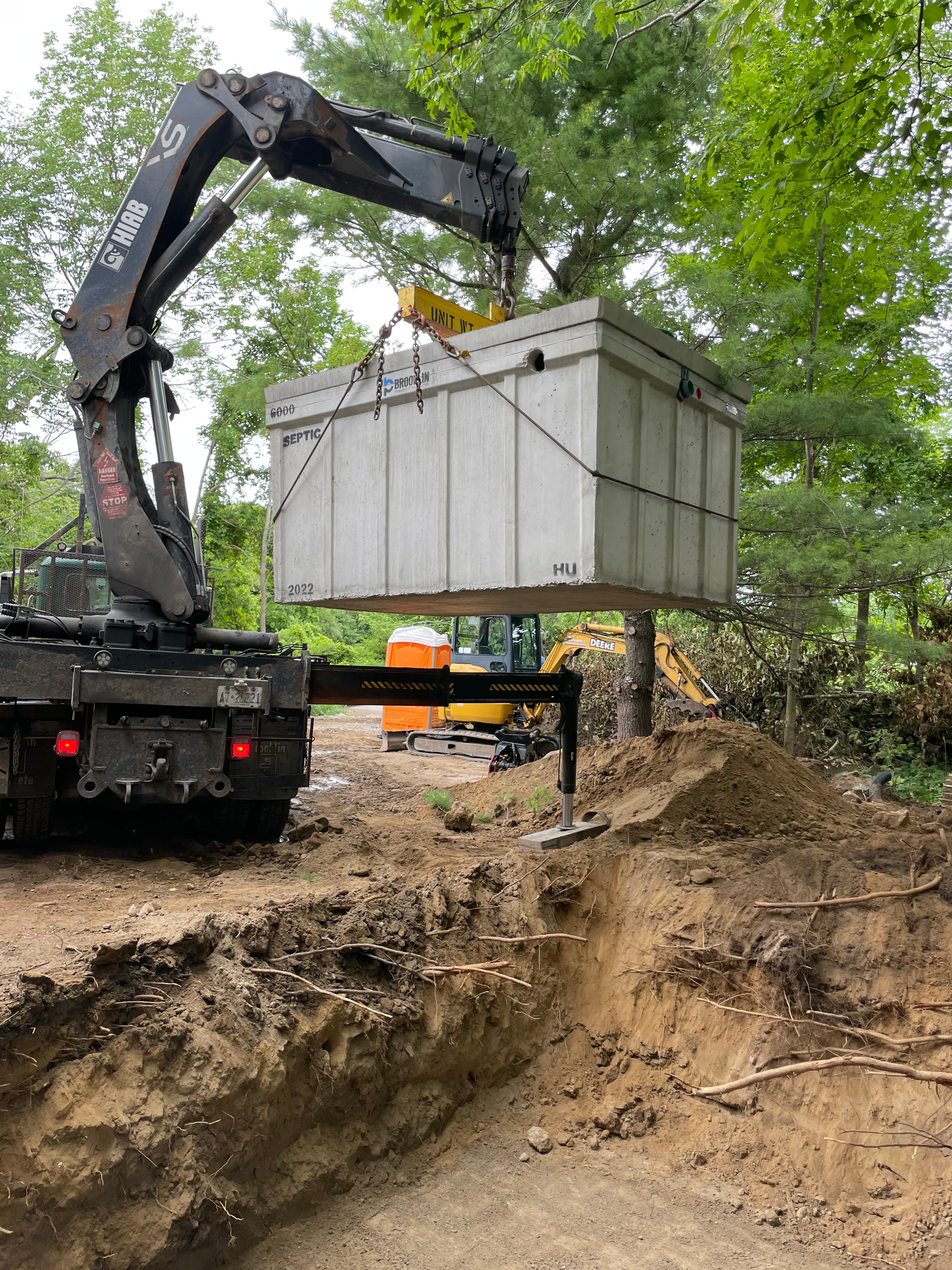 Septic tank installation